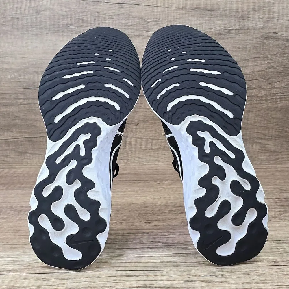 Nike React Infinity Run Women's Size 7 Black White Running Shoes (CD4372-002) - Picture 8 of 9